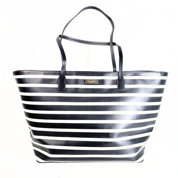 Pre-owned Kate Spade Shore Street Sailing Stripe Margareta Tote Shoulder Bag - Picture 2 of 8